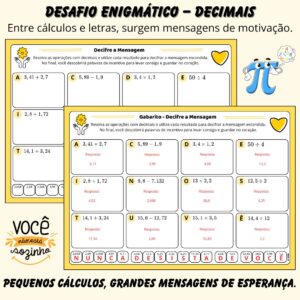 Desafio Enigmático – Decimais (Setembro Amarelo)