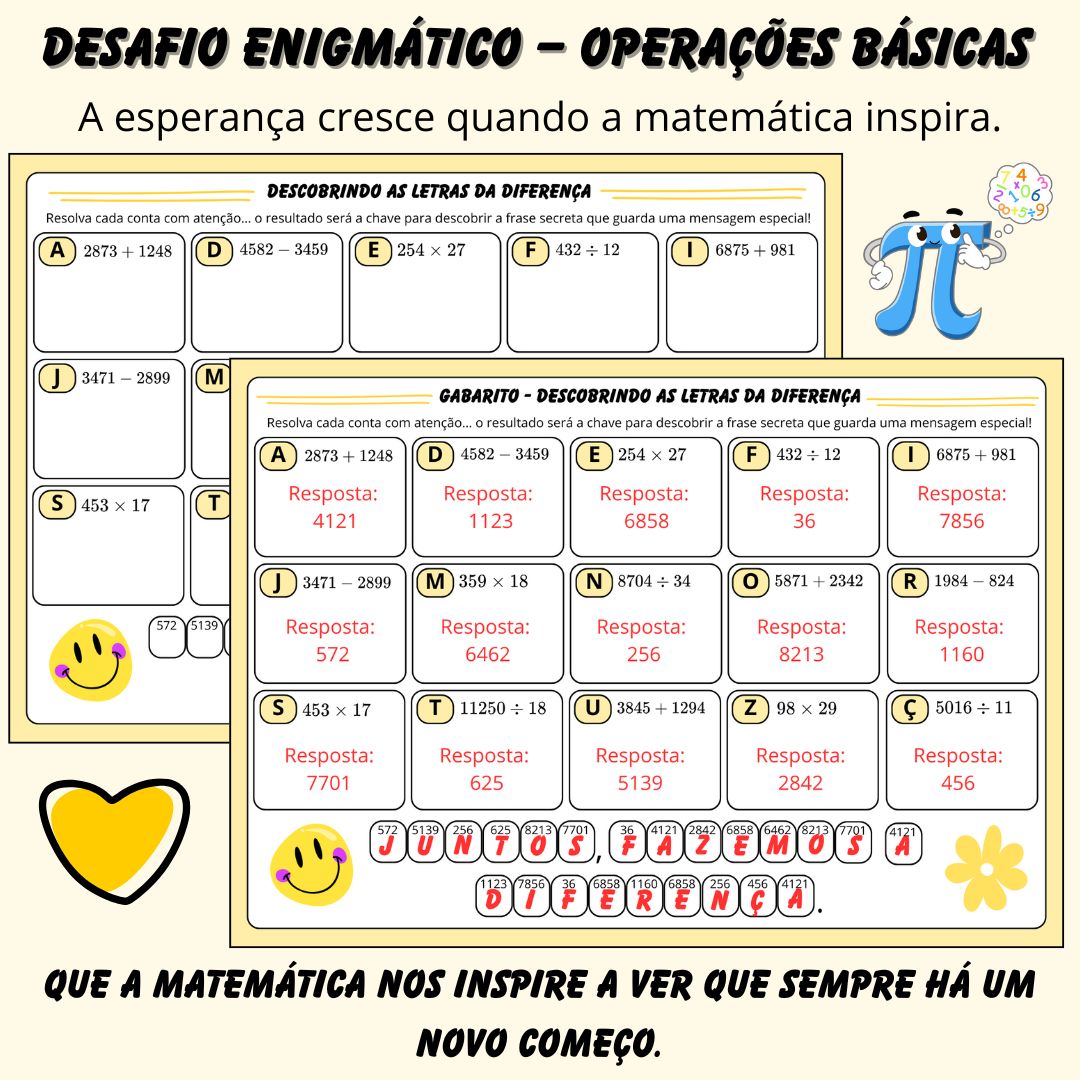 Setembro Amarelo – Operações Básicas