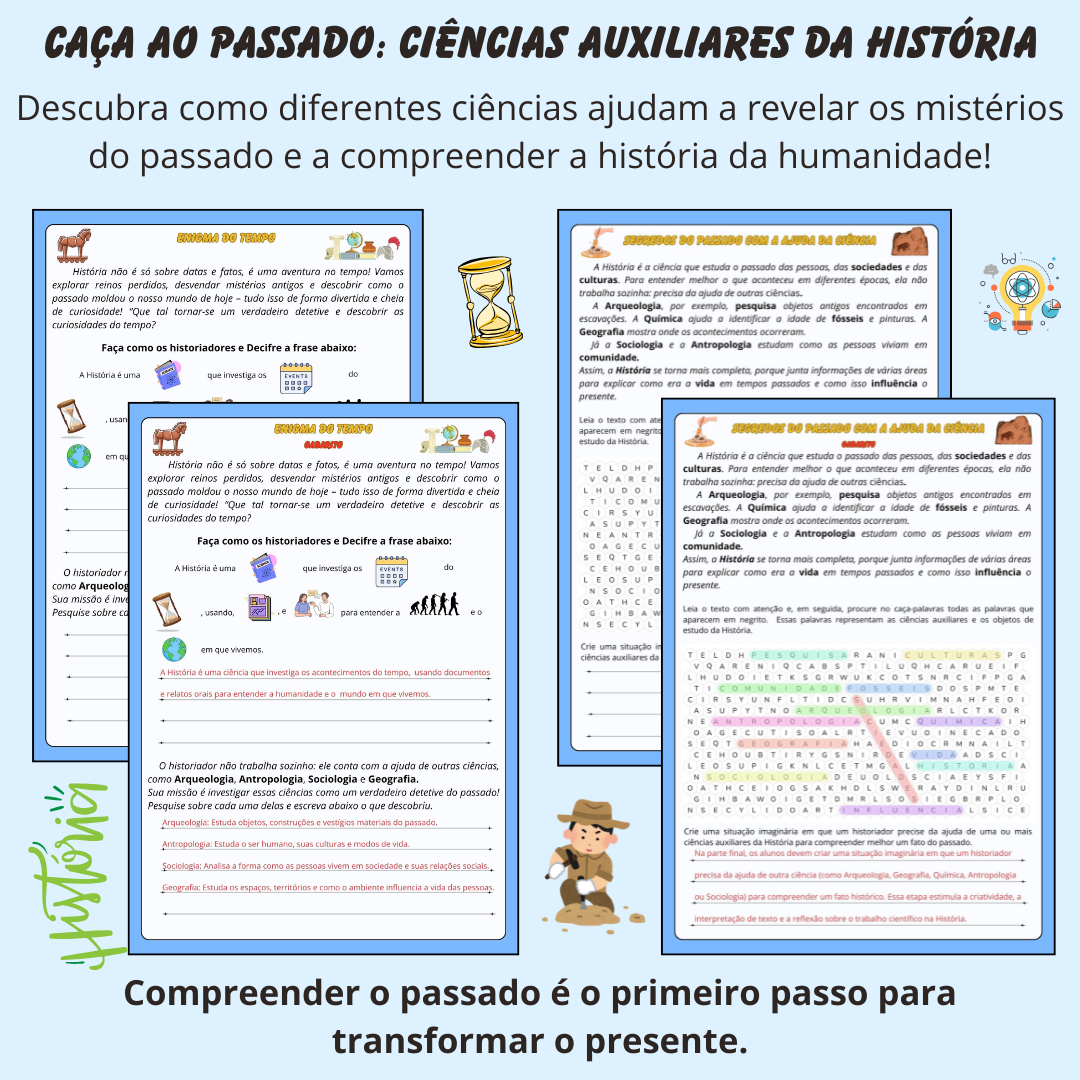 Caça ao Passado: Ciências Auxiliares da História