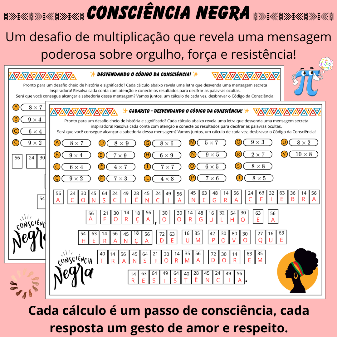 Desafio da Consciência Negra: Enigma Matemático com Tabuada