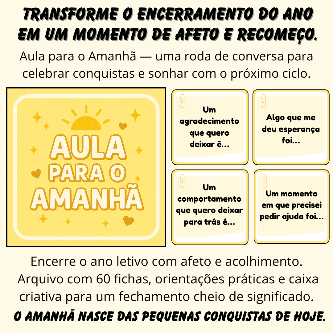 Aula para o Amanhã – Roda de conversa para encerrar o ano com afeto e esperança