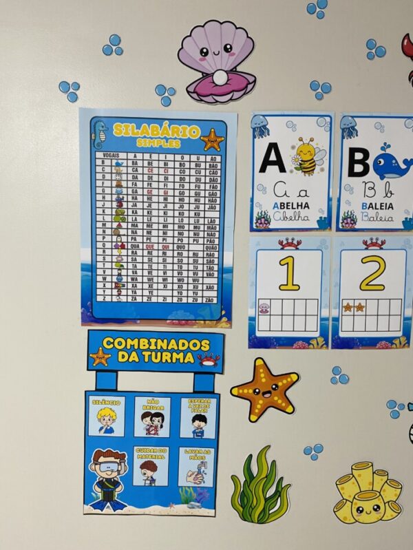 Kit Sala – Fundo do Mar – Decoração Pedagógica para Educação Infantil ...