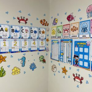 Kit Sala – Fundo do Mar - Decoração Pedagógica para Educação Infantil