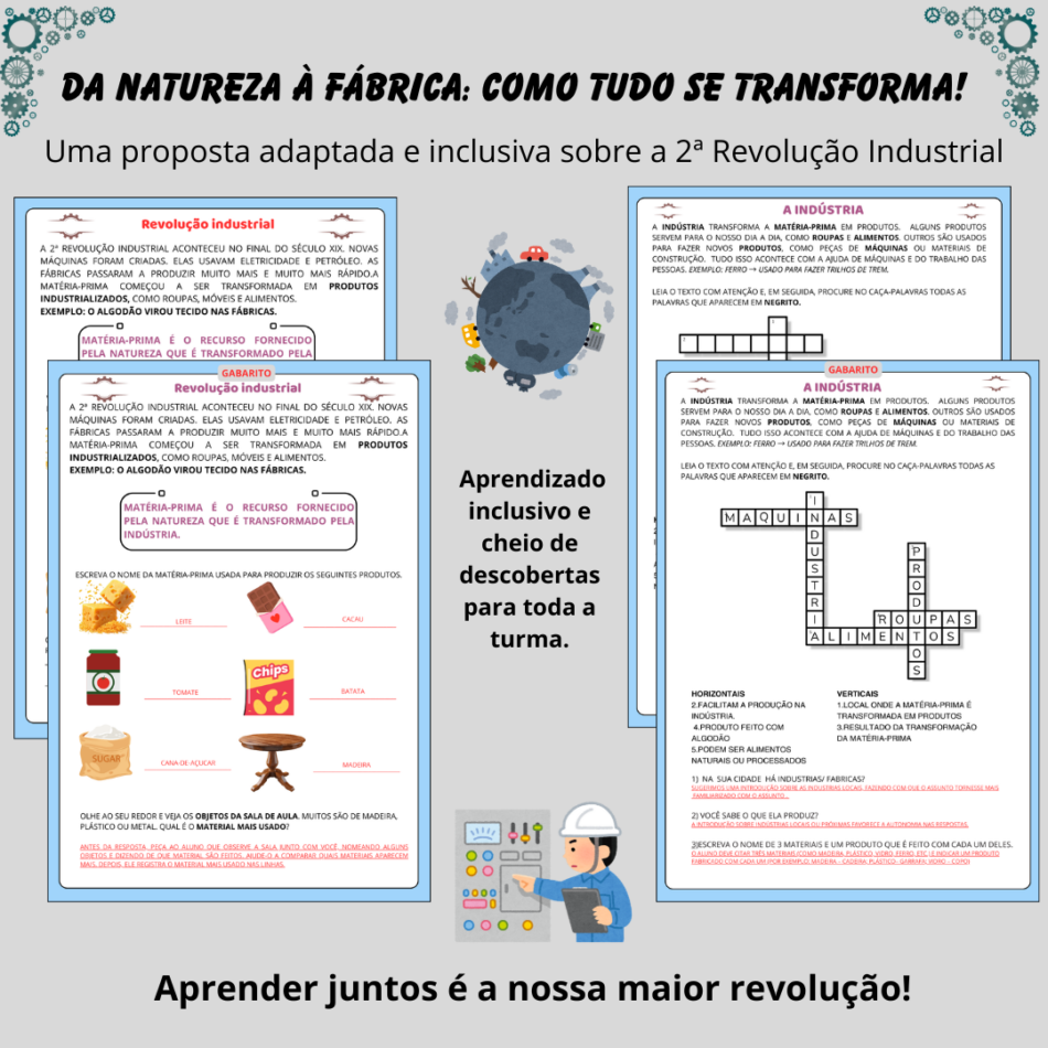2ª Revolução Industrial – Atividades Adaptadas - História