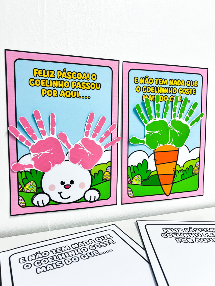 Atividades Interativas de Páscoa – Mãozinhas