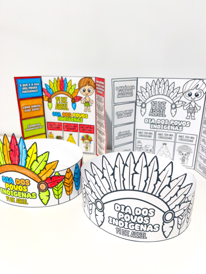Lapbook + Coroa | Dia dos Povos Indígenas