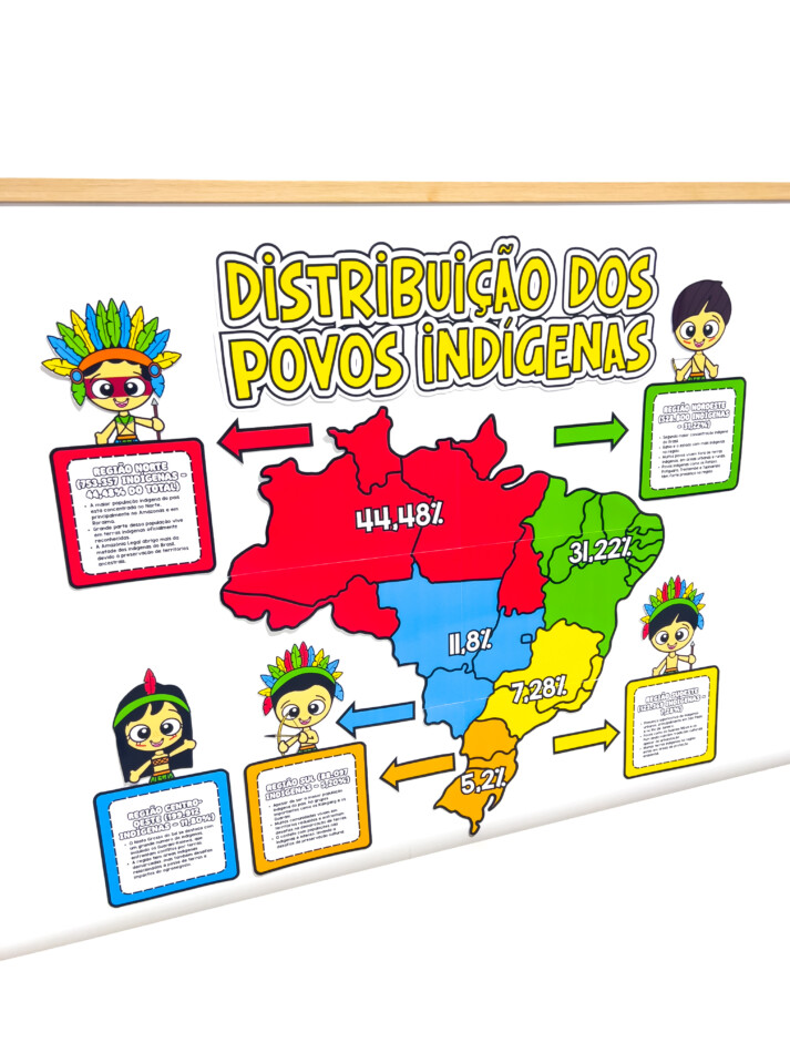 Painel Distribuição dos Povos Indígenas no Brasil