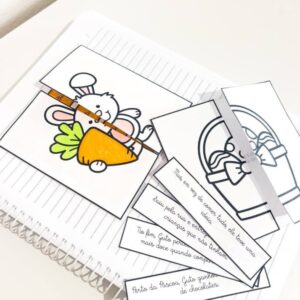 Textos Fatiados de Páscoa (Letra Cursiva)