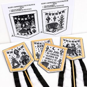 Bandeirinhas de Cordel Junino