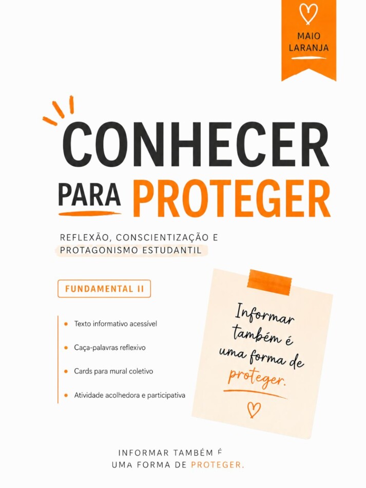 Conhecer para Proteger- Maio Laranja