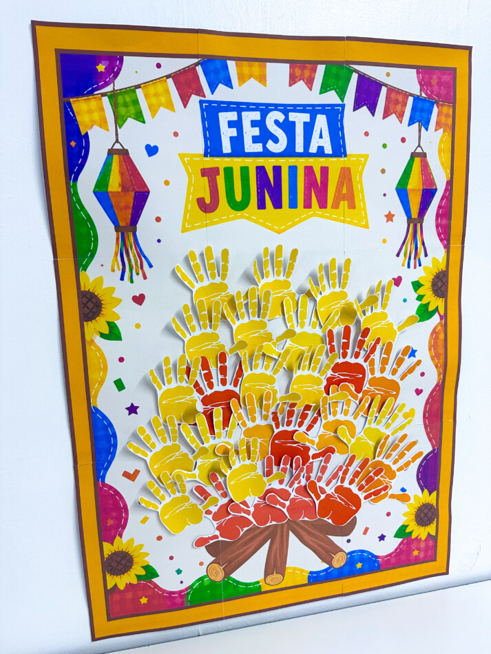 Cartaz Colaborativo de Festa Junina