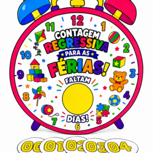 Painel Contagem Regressiva para as Férias