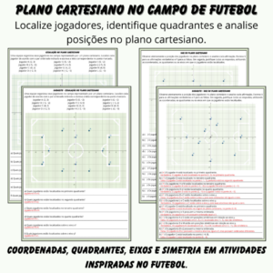 Plano cartesiano no campo de futebol