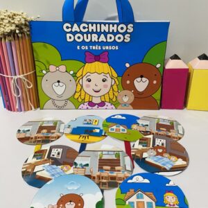 Sacola Cachinhos Dourados e os Três Ursos