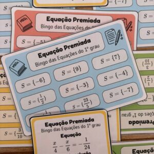 Bingo das Equações do 1º Grau – Equação Premiada