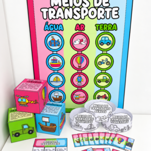 Kit Meios de Transporte – Atividades Lúdicas para Educação Infantil