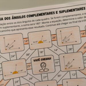 Trilha dos Ângulos Complementares e Suplementares – Atividade com Equações
