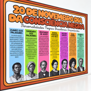 Painel Dia da Consciência Negra para Imprimir – Personalidades Negras Brasileiras | EFAI