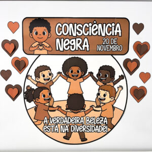 Painel Consciência Negra para Imprimir – A Verdadeira Beleza Está na Diversidade | EFAI